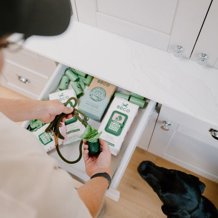 Kotbeutelspender aus recyceltem Kunststoff