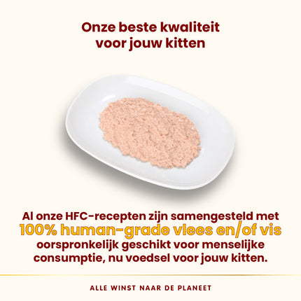 HFC Natvoer Kat - Compleet - Kitten - Blik - 24 x 150g