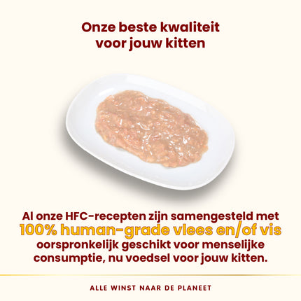 HFC Compleet Natvoer Kat - Kitten - Blik - 24 x 70 gram