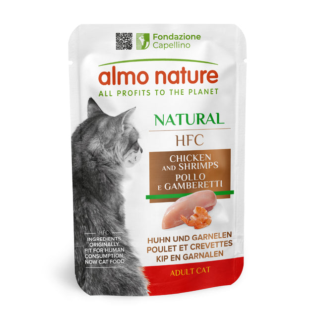 HFC Natvoer Kat - Natural - Zakje - 24 x 55g