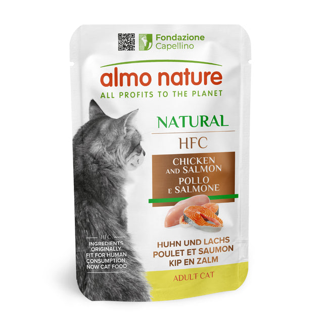 HFC Natvoer Kat - Natural - Zakje - 24 x 55g