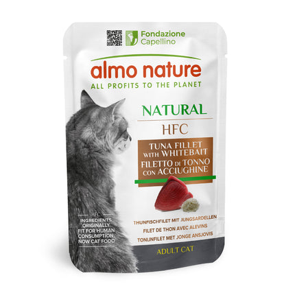 HFC Natvoer Kat - Natural - Zakje - 24 x 55g