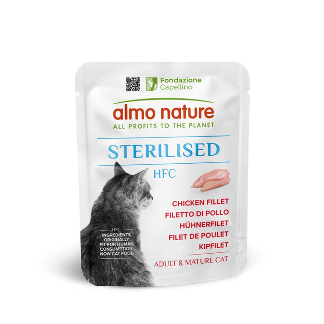 HFC Sterilised Natvoer Kat - Zakjes - 24 x 50g