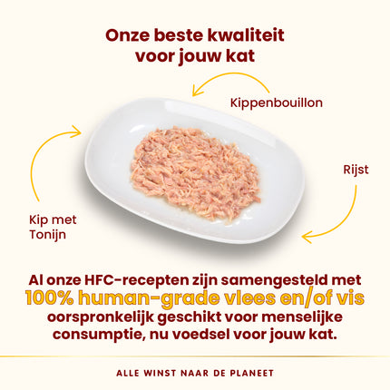 HFC Sterilised Natvoer Kat - Zakjes - 24 x 50g