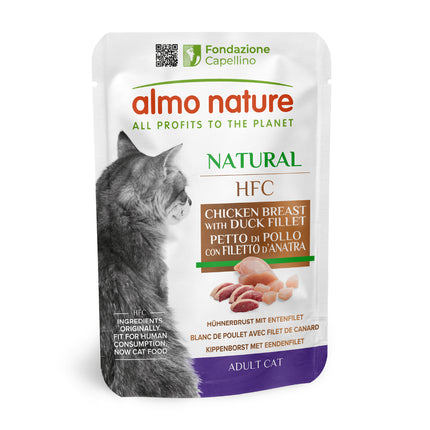 HFC Natvoer Kat - Natural - Zakje - 24 x 55g