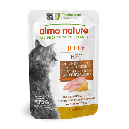 HFC Natvoer Kat - Jelly - Zakje - 24 x 55g