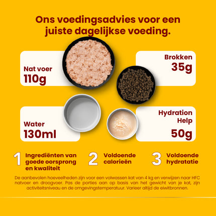 HFC Hydration Help Natvoer Kat - Zakjes - 24 x 50g
