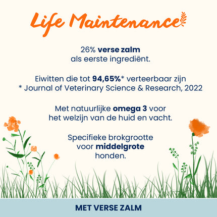 Life Maintenance Trockenfutter für mittelgroße Hunderassen - M/L
