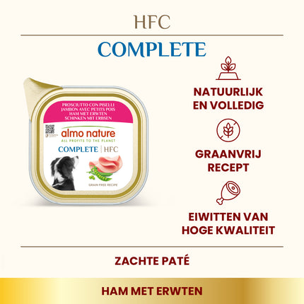 HFC Natvoer Hond - Compleet - Kuipje - 17 x 85g