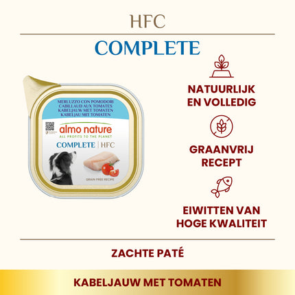 HFC Natvoer Hond - Compleet - Kuipje - 11 x 150g