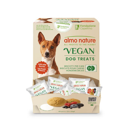 Vegan Dog Treats met Wilde Bessen - Display - Inhoud 40 stuks