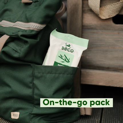 Bamboo Travel Wipes - Unscented - 6 Stuks
