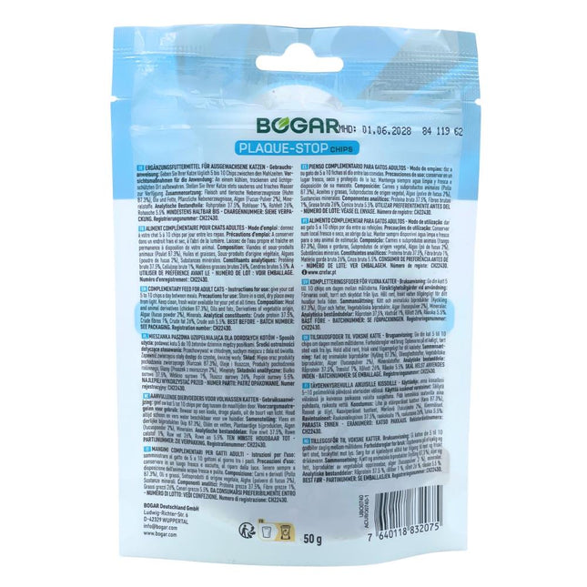 Bogadent Kat Plaque Control Chips Chicken 50 g (8x)