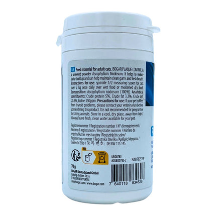 bogadent® PLAQUE-STOP Katze 70 g (100% A. nodosum) (8x)
