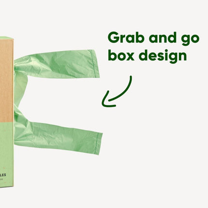 Poop Bags Recycled - Unscented - Handles (120)