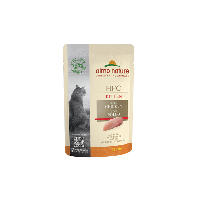 HFC Natvoer Kat - Kitten - Zakje - 24 x 55g