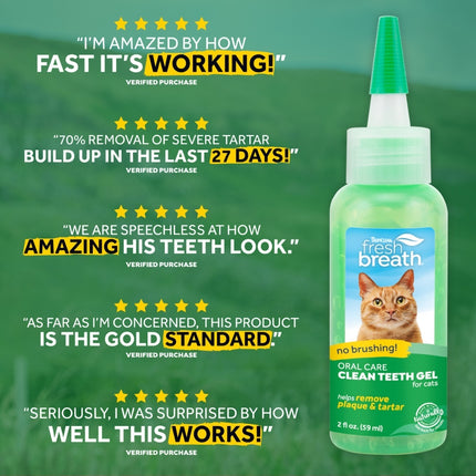 Fresh Breath - Clean Teeth Gel voor katten