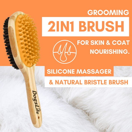 Bamboo Dog Brush