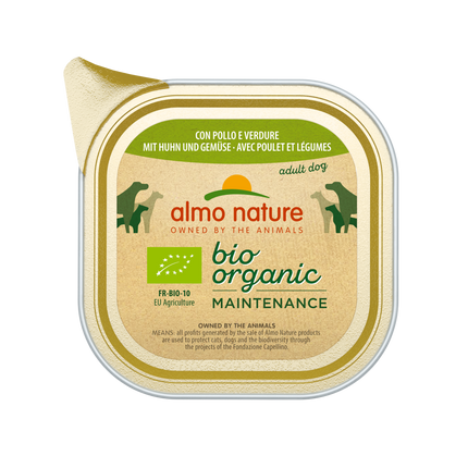 Bio Organic Natvoer Hond - Maintenance - Kuipje - 32 x 100g