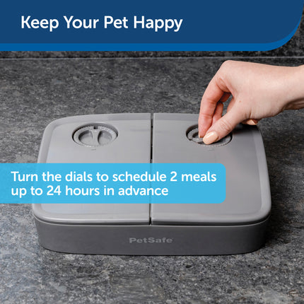 Automatic 2 Meal Pet Feeder