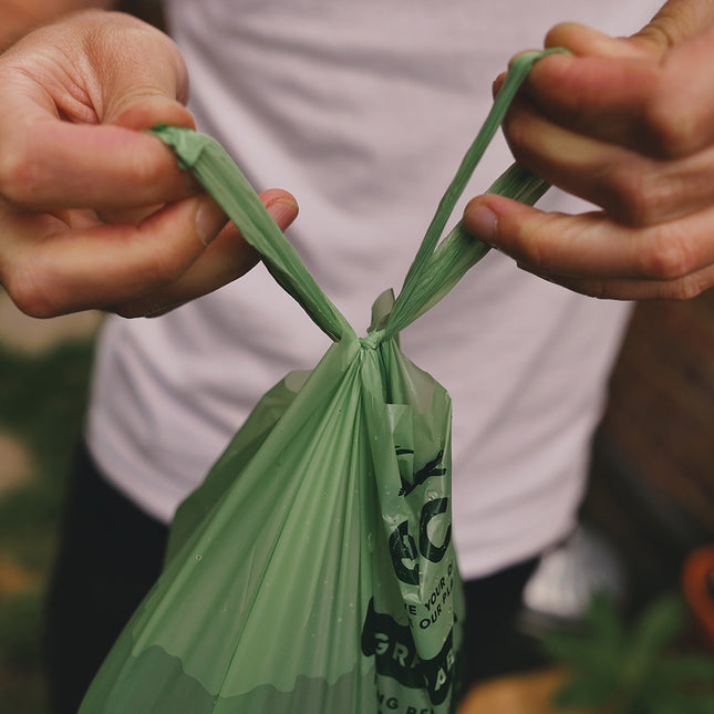 Poop Bags Recycled - Unscented - Handles (120)