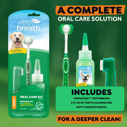 Fresh Breath - Oral Care Kit voor grote honden