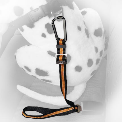 Direct to Seatbelt Tether - Schwarz/Orange