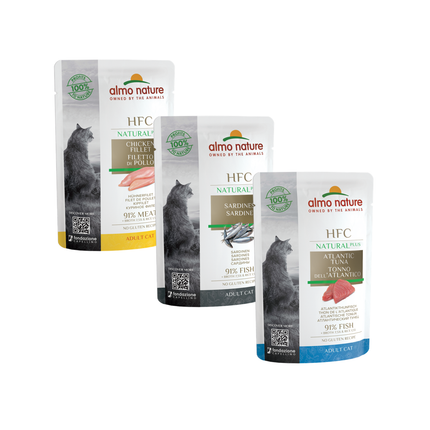 HFC Natvoer Kat - Natural Plus - Zakje - 24 x 55g