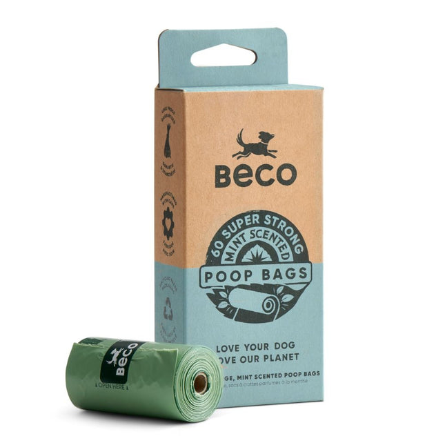 Poop Bags Recycled - Mint Scented Travel Pack (60)