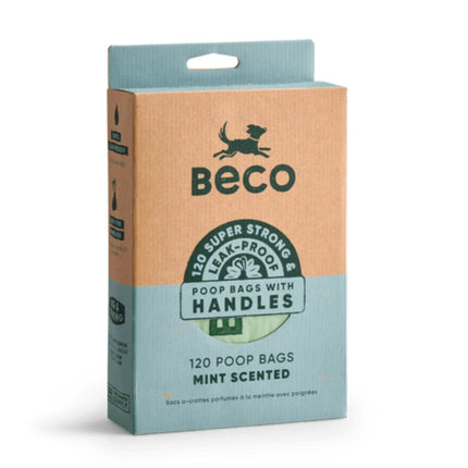 Poop Bags Recycled - Mint scented - Handles (120)