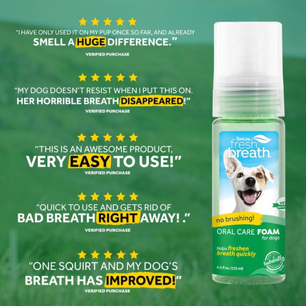 Fresh Breath - Oral Care Foam voor honden
