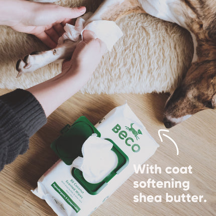 Bamboo Dog Wipes - Coconut Scented - 80 Pack
