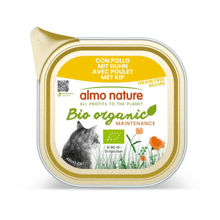 Bio Organic Natvoer Kat - Kuipje  - 19 x 85g