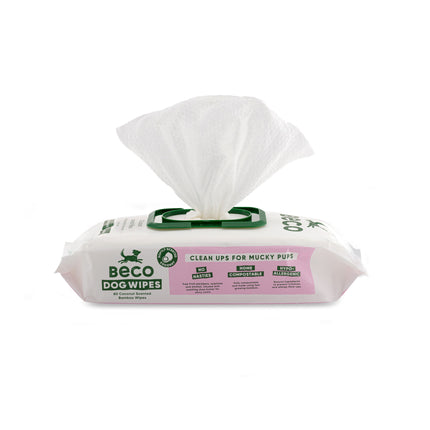 Bamboo Dog Wipes - Coconut Scented - 80 Pack