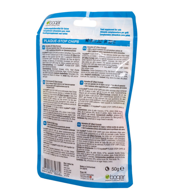 Bogadent Kat Plaque-Stop Chips Fish 50 g (8x)