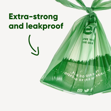 Poop Bags Recycled - Unscented - Handles (120)