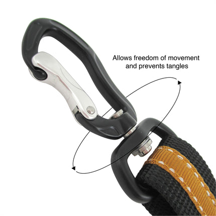 Direct to Seatbelt Swivel Tether - Blauw