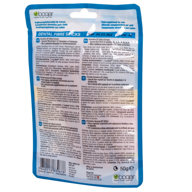Bogadent Kat Dental Fibre Sticks Fish - 50 g (8x)