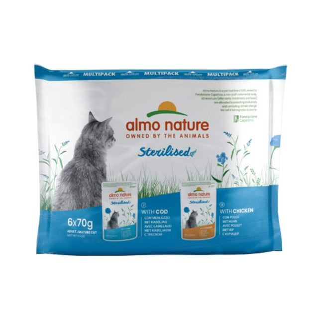 Sterilised Natvoer Kat - Multi Pack - 10 x 6 x 70g