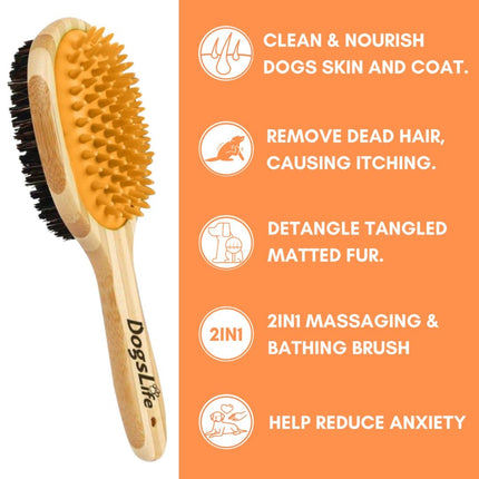 Bamboo Dog Brush