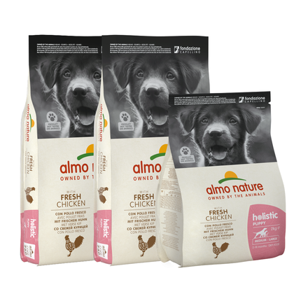 Holistic Droogvoer voor Middelgrote tot Grote Hondenrassen - Puppy - Kip M/L