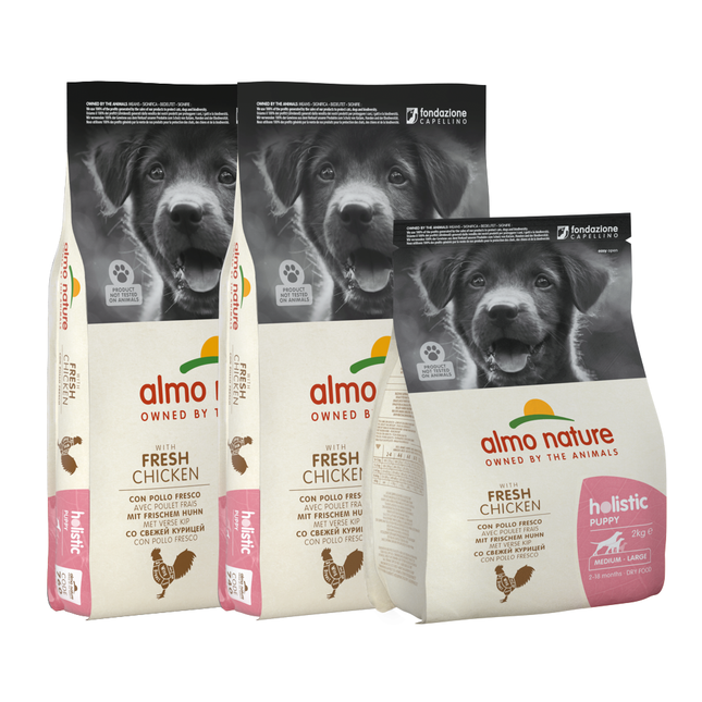 Holistic Droogvoer voor Middelgrote tot Grote Hondenrassen - Puppy - Kip M/L