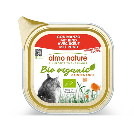 Bio Organic Natvoer Kat - Kuipje  - 19 x 85g