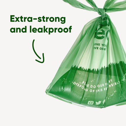 Poop Bags Recycled - Mint scented - Handles (120)