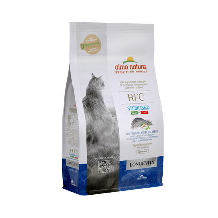 HFC Sterilised Droogvoer Kat - Longevity - 300g of 1,2kg