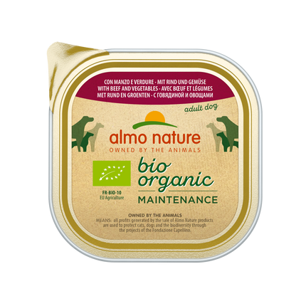 Bio Organic Natvoer Hond - Maintenance - Kuipje - 9 x 300g