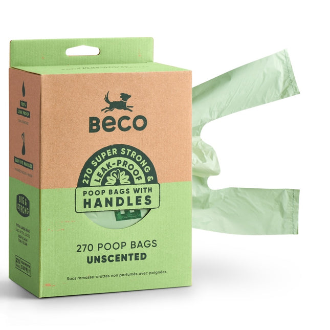 Poop Bags Recycled - Unscented - Handles (270)