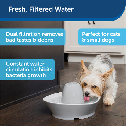 Streamside Ceramic Pet Fountain - 1.8 L