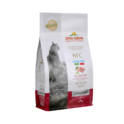HFC Sterilised Droogvoer Kat - Longevity - 300g of 1,2kg