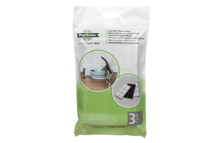 Litter Box Replacement Carbon Filters - 3-Pack